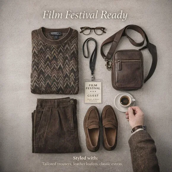 Vintage Mondo di Marco Italian Wool Mohair Zig Zag Sweater XL Textured Knit